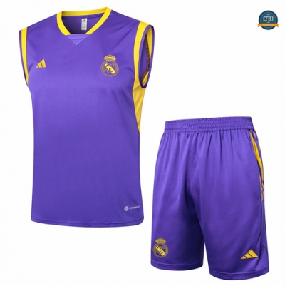 Hacer Camiseta entrenamiento sin mangas Real Madrid Púrpura 2024/2025