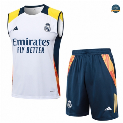 Crear Camiseta entrenamiento sin mangas Real Madrid Blanco 2024/2025