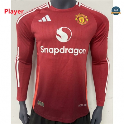Cfb3 Camiseta futbol Player Version Manchester United Primera Equipación Manga Larga 2024/2025