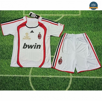 Nuevas Camiseta 2006-07 AC Milan Niños Segunda Equipación