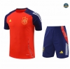 Hacer Camiseta Entrenamiento futbol Espana + Pantalón 2024/2025 rojo