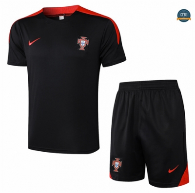 Buscar Camiseta Entrenamiento futbol Portugal + Pantalón 2024/2025 negro