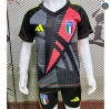 Cfb3 Camiseta futbol Italia Niños Equipación Portero Negro 2024/2025