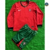 Cfb3 Camiseta futbol Portugal Niño Primera Equipación Manga Larga 2024/2025