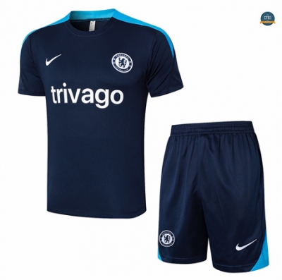 Outlet Camiseta entrenamiento Chelsea + Pantalón Corto azul real 2024/2025