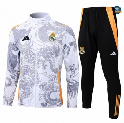 Outlet Chaqueta Chándal Fútbol Real Madrid Equipación 2024/2025 Blanco