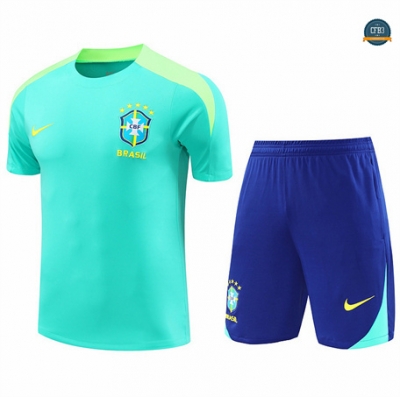 Outlet Camiseta Entrenamiento futbol Brasil + Pantalón 2024/2025 azul claro