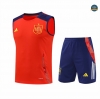 Hacer Camiseta Entrenamiento futbol Sin Mangas Espana 2024/2025 rojo + Pantalón Corto