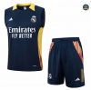 Venta Camiseta Entrenamiento futbol Sin Mangas Real Madrid 2024/2025 + Pantalón Corto Azul marino