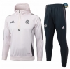 Nuevas Chándal Sudadera con Capucha Real Madrid Niños Equipación rosa claro 2024/2025