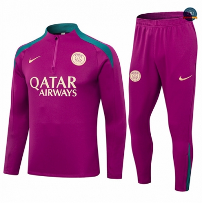 Outlet Chándal Fútbol Paris Saint Germain Equipación Rosa roja 2024/2025