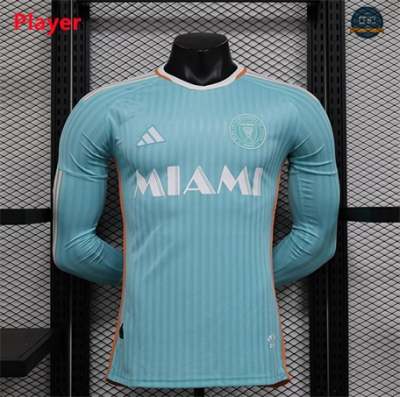 Hacer Camiseta Inter Miami Player Tercera Equipación Manga larga 2024/2025