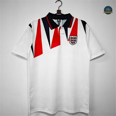 Cfb3 Camiseta futbol Retro 1992 Inglaterra Primera Equipación