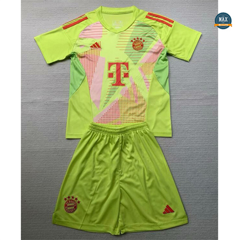 Cfb3 Camiseta futbol Bayern Munich Niño Portero Equipación Verde 2024/2025