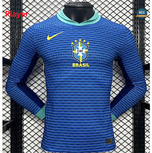 Cfb3 Camiseta futbol Player Version Brasil Segunda Equipación Manga Larga 2024/2025