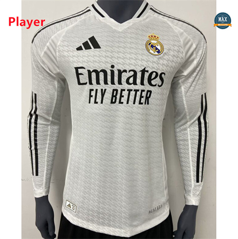 Cfb3 Camiseta futbol Player Version Real Madrid Primera Equipación Manga Larga 2024/2025