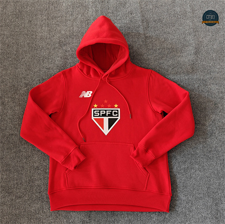 Hacer Sudadera con Capucha Sao Paulo Equipación rojo 2024/2025