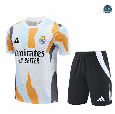 Diseño Camiseta entrenamiento Real Madrid + Pantalón Blanco 2024/2025