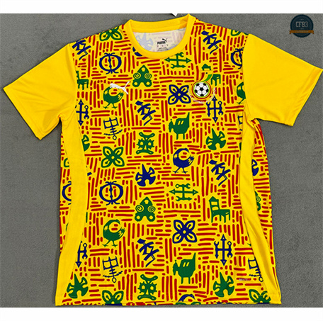 Comprar Camiseta Ghana Equipación Training Amarillo 2024/2025