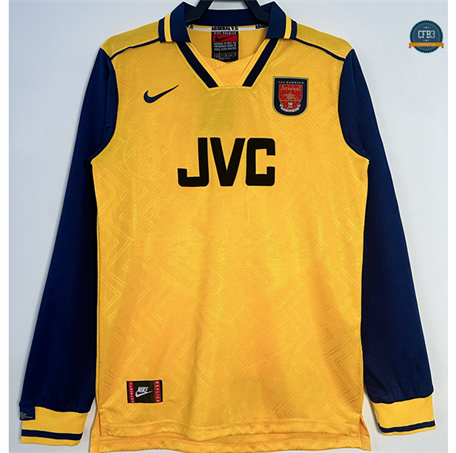 Outlet Camiseta Retro 1996-97 Arsenal 2ª Equipación Manga Larga