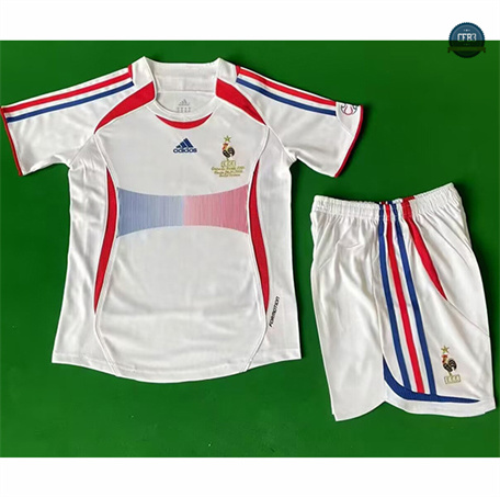 Venta Camiseta Retro 2006 Francia Niño 2ª Equipación