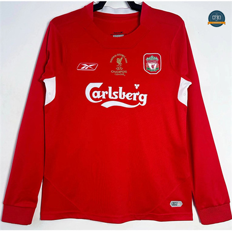 Nuevas Camiseta Retro 2004-05 Liverpool 1ª Equipación Manga Larga