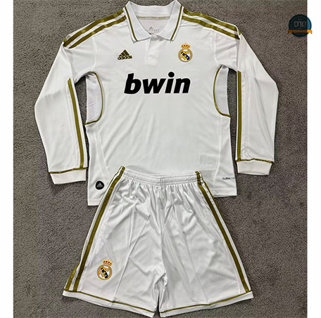 Crear Camiseta Retro 2011-12 Real Madrid Niño 1ª Equipación Manga Larga