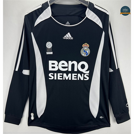 Diseño Camiseta Retro 2006-07 Real Madrid 3ª Equipación Manga Larga