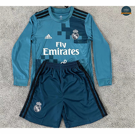 Comprar Camiseta Retro 2017-18 Real Madrid Niño 3ª Equipación Manga Larga