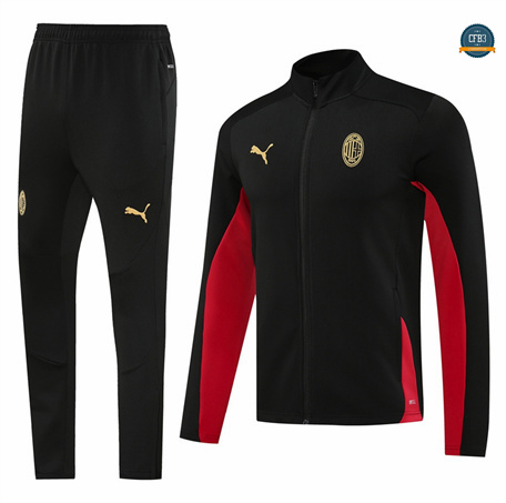 Venta Chaqueta Chándal Fútbol AC Milan Equipación 2024/2025 negro