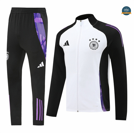 Diseño Chaqueta Chándal Fútbol Alemania Equipación 2024/2025 Blanco