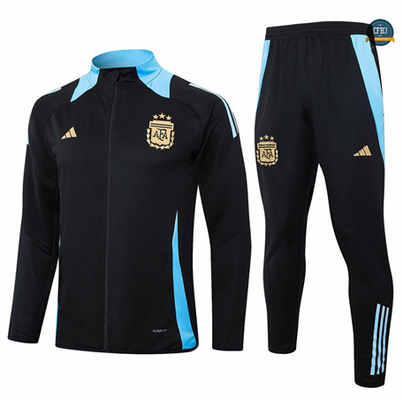 Hacer Chaqueta Chándal Fútbol Argentina Equipación 2024/2025 negro