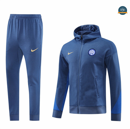 Comprar Chaqueta Chándal Fútbol Inter Milan Equipación Sombrero 2024/2025 azul claro