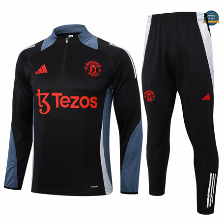 Nuevas Chándal Fútbol Manchester United Equipación 2024/2025 negro