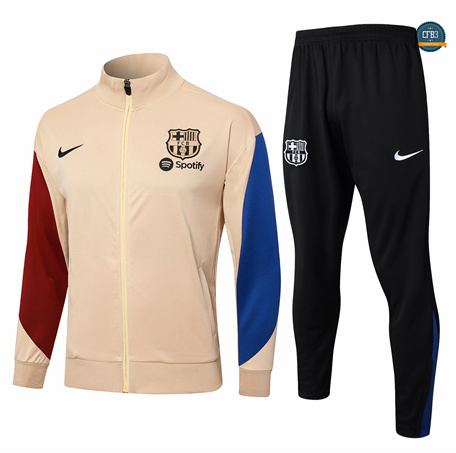 Crear Chaqueta Chándal Fútbol Barcelona Niño Equipación 2024/2025 amarillo