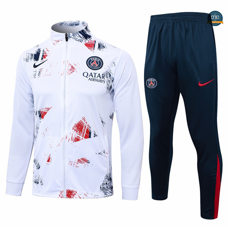 Ofertas Chaqueta Chándal Fútbol Paris Saint Germain Niño Equipación 2024/2025 Blanco