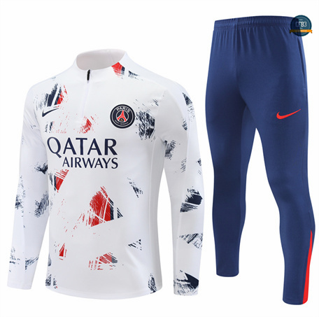 Hacer Chándal Fútbol Paris Saint Germain Niño Equipación 2024/2025 Blanco