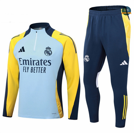 Outlet Chándal Fútbol Real Madrid Niño Equipación 2024/2025 azul claro