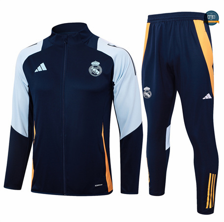 Diseño Chaqueta Chándal Fútbol Real Madrid Equipación 2024/2025 Azul marino