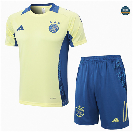 Outlet Camiseta Entrenamiento futbol Ajax + Pantalón 2024/2025 amarillo claro