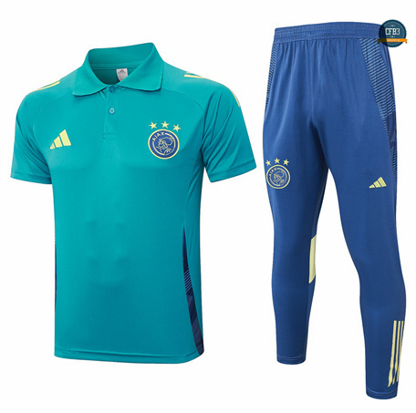 Buscar Camiseta Entrenamiento futbol Polo Ajax + Pantalones 2024/2025 Azul