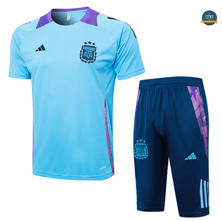 Nuevas Camiseta Entrenamiento futbol Argentina + Pantalón 2024/2025 Azul