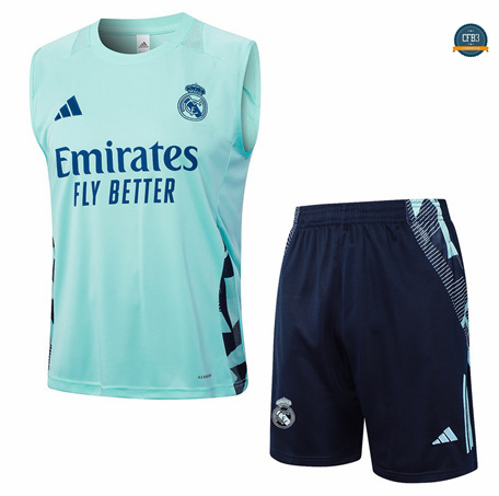 Nuevas Camiseta Entrenamiento futbol Sin Mangas Arsenal 2024/2025 verde claro + Pantalón Corto