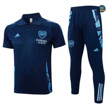 Ofertas Camiseta Entrenamiento futbol Polo Arsenal + Pantalones 2024/2025 Azul marino