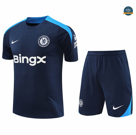 Nuevas Camiseta Entrenamiento futbol Chelsea + Pantalón 2024/2025 Azul marino