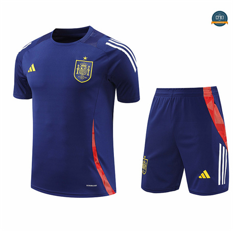 Outlet Camiseta Entrenamiento futbol Espana + Pantalón 2024/2025 Azul marino