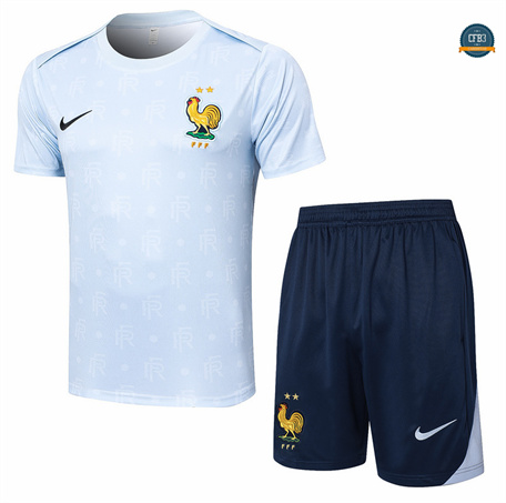 Buscar Camiseta Entrenamiento futbol Francia + Pantalón 2024/2025 azul claro