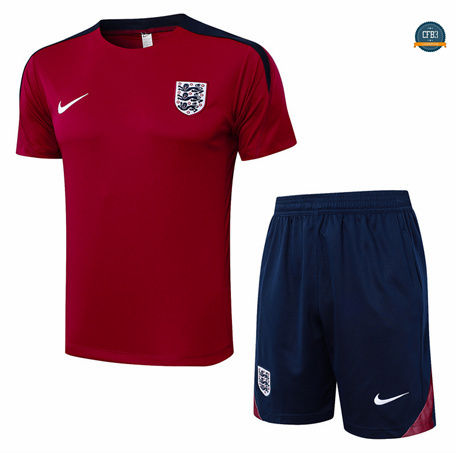 Comprar Camiseta Entrenamiento futbol Inglaterra + Pantalón 2024/2025 rojo granate