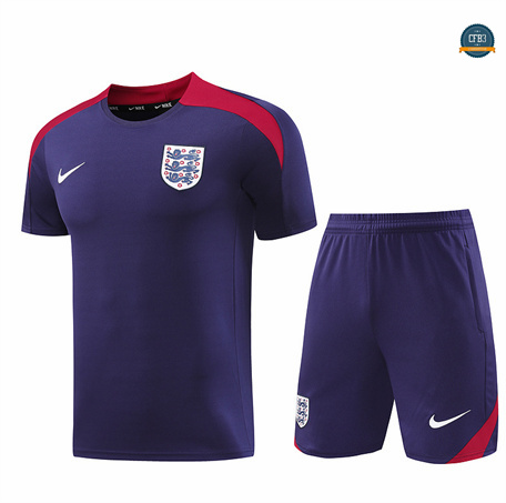 Nuevas Camiseta Entrenamiento futbol Inglaterra + Pantalón 2024/2025 Púrpura