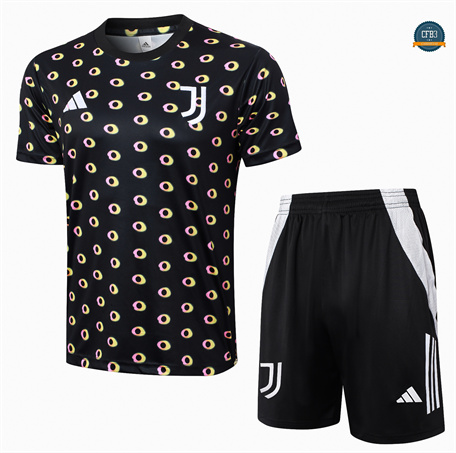 Diseño Camiseta Entrenamiento futbol Juventus + Pantalón 2024/2025 negro